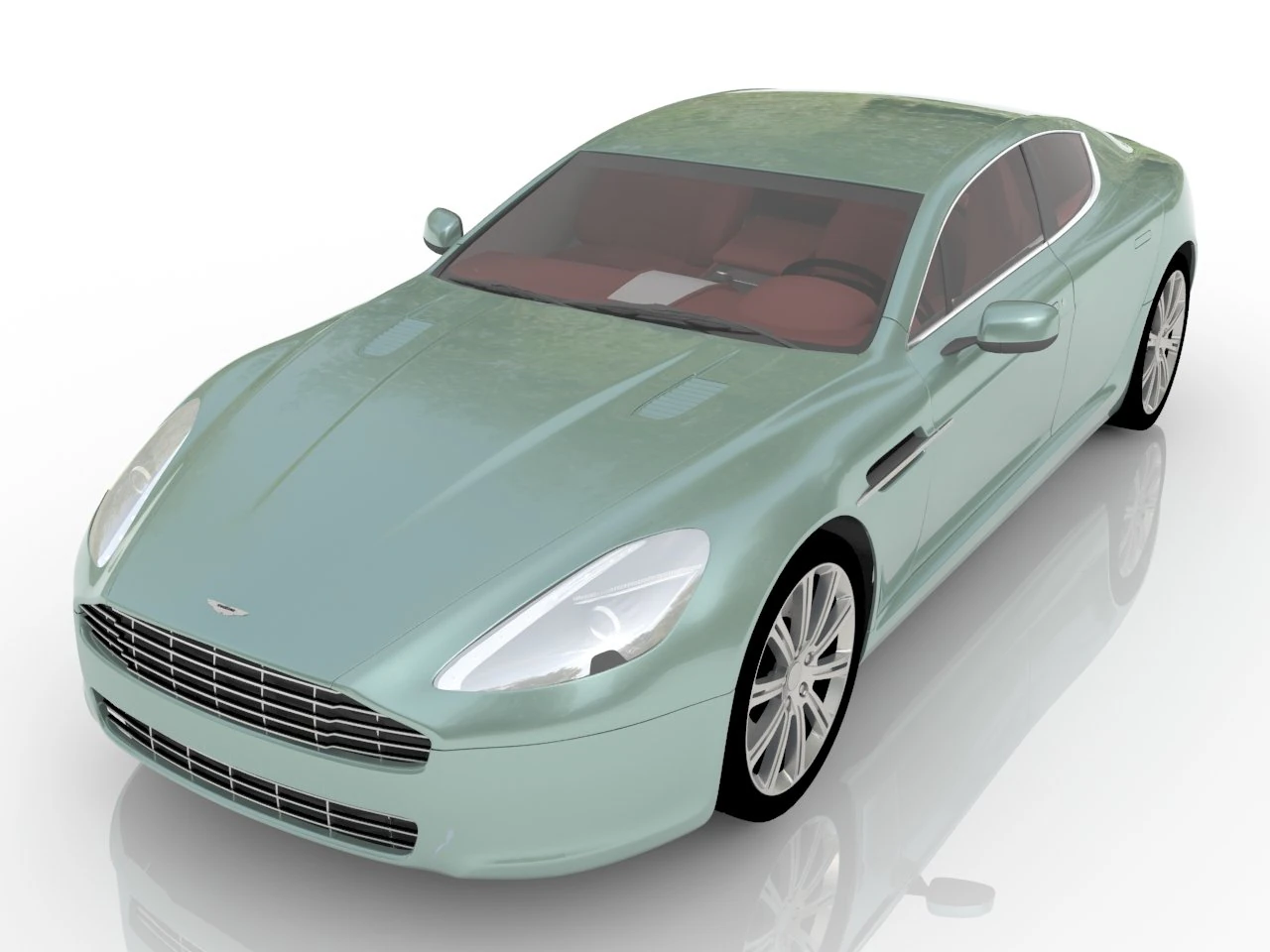 Aston martin car 3D Model .c4d .max .obj .3ds .fbx .stl .blend 