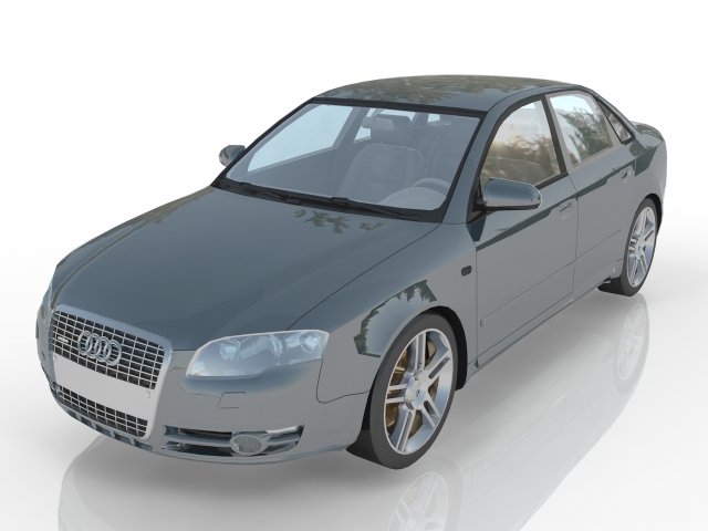 Audi A4 3D 모델 .c4d .max .obj .3ds .fbx .stl .blend 