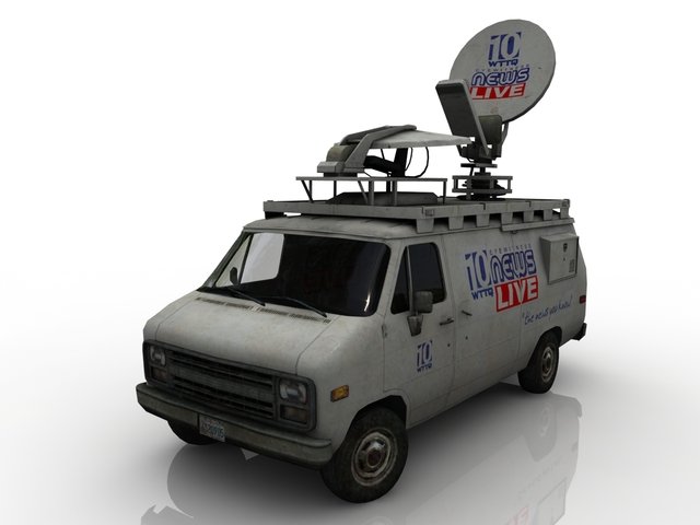 TV Car 3D-Modell .c4d .max .obj .3ds .fbx .stl .blend 
