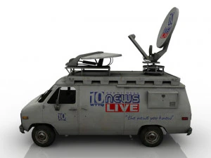 TV Car 3D Model