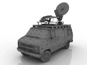 TV Car 3D Model