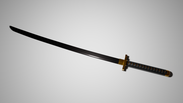Katana 3D Model .c4d .max .obj .3ds .fbx .stl .blend