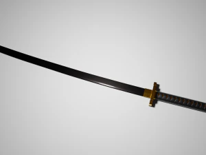 कटाना 3D मॉडल