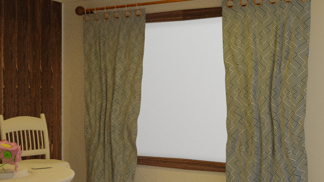 Curtains 3D Модель .c4d .max .obj .3ds .fbx .stl .blend 