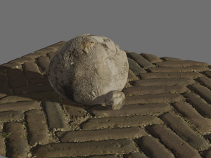 Paving stones stone cobblestone light 3D Model