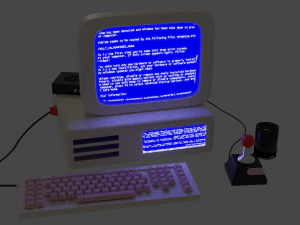 Retro computer 3D Model