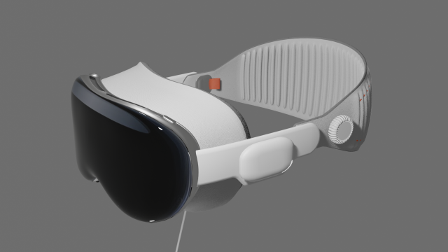 Apple Vision Pro 3D Model .c4d .max .obj .3ds .fbx .stl .blend 
