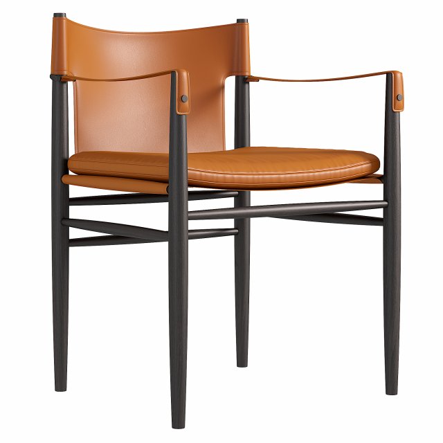 Trussardi Casa Saddle chair Modelo 3D .c4d .max .obj .3ds .fbx .stl .blend 