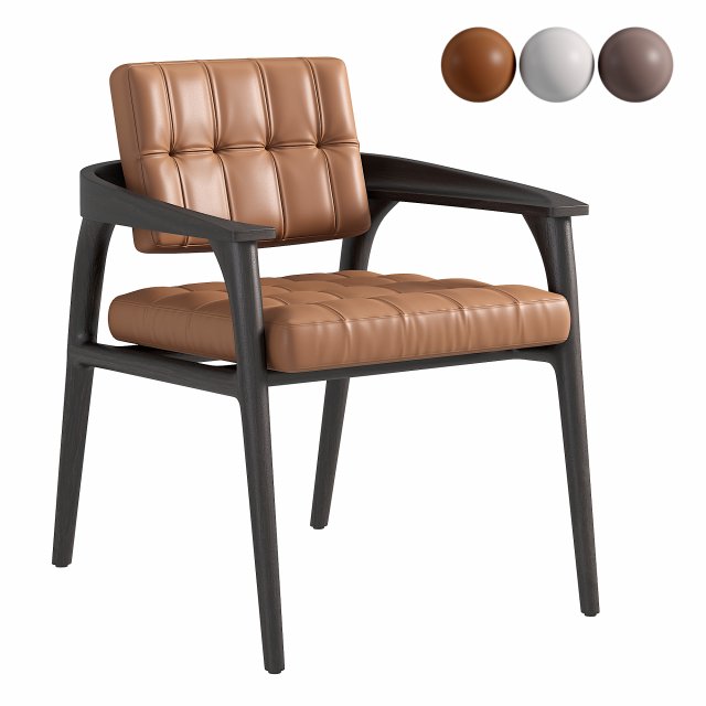 Trussardi Casa Casilia Lounge Armchair 3Dモデル .c4d .max .obj .3ds .fbx .stl .blend 