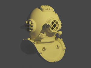 다이빙 헬멧 3D 프린트 모델