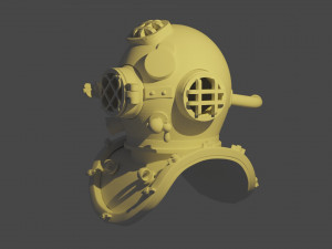 Diving Helmet 3D Print Model