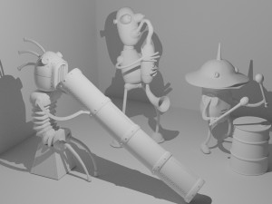 Robot Musicians 3D प्रिंट मॉडल