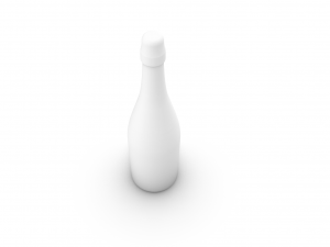 Sparkling bottle 750 ml Model Cetak 3D