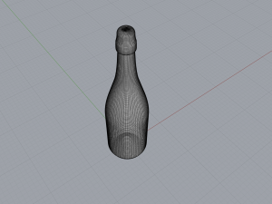 Sparkling bottle 750 ml Model Cetak 3D