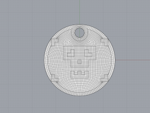 Blockskull pendant 60 mm 3D Print Model