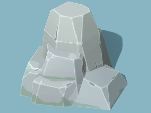 Stylized Modular Stones vol-01 - PBR Game Ready Modelo 3D