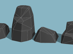 Stylized Modular Stones vol-01 - PBR Game Ready Modelo 3D