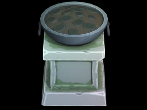 Stylized Pillar Torch - PBR Game Ready 3D Model