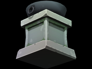 Stylized Pillar Torch - PBR Game Ready Model 3D