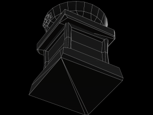 Stylized Pillar Torch - PBR Game Ready Model 3D