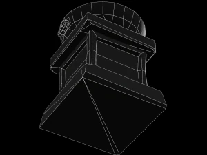 Stylized Pillar Torch - PBR Game Ready 3D Model