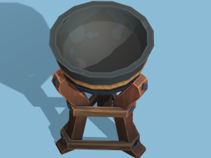 Stylized Torch Stand - PBR Game Ready Modèle 3D