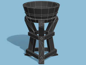Stylized Torch Stand - PBR Game Ready 3D Model