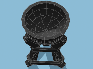 Stylized Torch Stand - PBR Game Ready Modèle 3D
