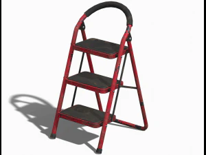 Vieille échelle en métal - PBR Game Ready Modèle 3D