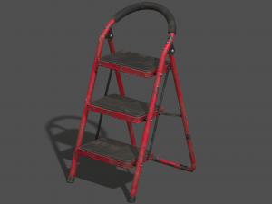 Old Metal Ladder - PBR Game Ready 3D 模型