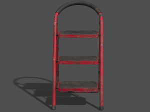 Old Metal Ladder - PBR Game Ready 3D 模型
