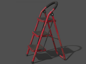 Old Metal Ladder - PBR Game Ready 3D 模型
