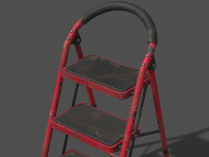 Old Metal Ladder - PBR Game Ready 3D 模型