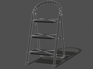 Old Metal Ladder - PBR Game Ready 3D 模型