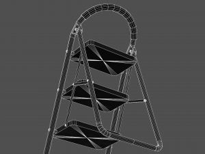 Old Metal Ladder - PBR Game Ready 3D 模型