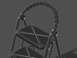Old Metal Ladder - PBR Game Ready 3D 模型