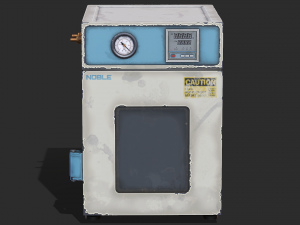 Old Laboratory Sterilizer 01 - PBR Game Ready 3D Model