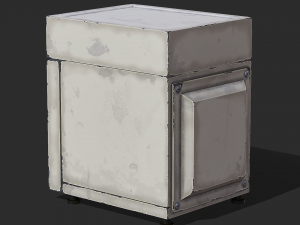 Old Laboratory Sterilizer 01 - PBR Game Ready 3D Model