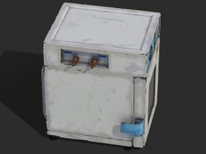 Old Laboratory Sterilizer 01 - PBR Game Ready 3D Model