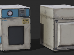 Old Laboratory Sterilizer 01 - PBR Game Ready 3D Model