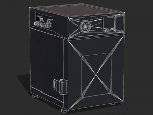 Old Laboratory Sterilizer 01 - PBR Game Ready 3D Model