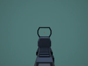 Stylized Modular ACR Rifle Low Poly Mobile Ready 3D Model