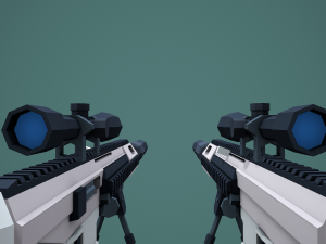 Stylized Modular ACR Rifle Low Poly Mobile Ready 3D Model