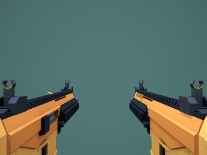 Stylized Modular ACR Rifle Low Poly Mobile Ready 3D Model