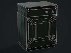 Realistic Old Washing Machine - PBR Low Poly 3D Model