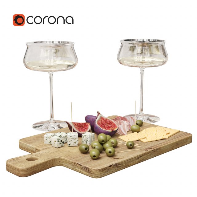 Wine Snaks set 3D 모델 .c4d .max .obj .3ds .fbx .stl .blend 