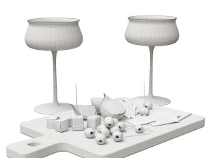 Wine Snaks set 3D Model
