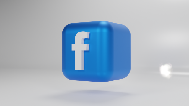 Facebook logo 3D Modell .c4d .max .obj .3ds .fbx .stl .blend 