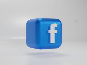 Facebook logo 3D Modell