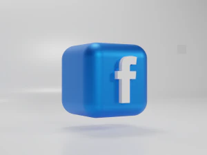 Logo di Facebook Modello 3D